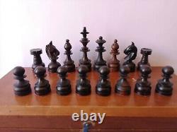 Chess set wood in wooden box chess set wood in wood box