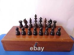 Chess set wood in wooden box chess set wood in wood box