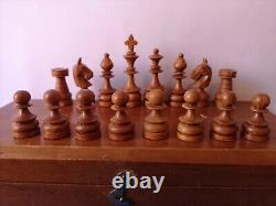 Chess set wood in wooden box chess set wood in wood box