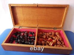 Chess set wood in wooden box chess set wood in wood box