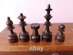 Chess set wood in wooden box chess set wood in wood box