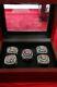 Chicago Cubs 5 Player 2016 World Series Ring Set With Wooden Display Box Baez