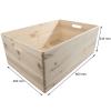 Choice Of Stackable Plain Pine Wood Open Boxes Crates Handles / Small To X-large