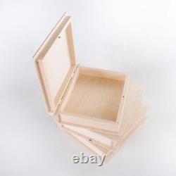 Choice of Wooden Book Shaped Lockable Trinket Boxes /Plain Wood /Decoupage Craft