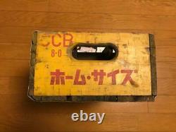 Coca-Cola Wooden Box Antique Case Set Delivery Yellow Vintage From Japan