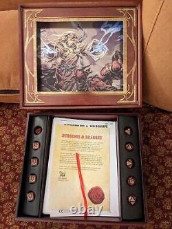 D&D Original Dungeons & Dragons WotC Premium Reprint Wooden 7 Book Box Set RPG