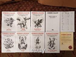 D&D Original Dungeons & Dragons WotC Premium Reprint Wooden 7 Book Box Set RPG