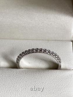 D'Joy Diamond And Silver Engagement & Wedding Ring Set In Wooden Box Size O