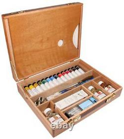 Daler Rowney AOG Artists Quality Oil Colour Deluxe Wooden Box Set