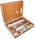 Daler Rowney Aog Artists Quality Oil Colour Deluxe Wooden Box Set