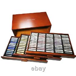 Daler Rowney Artist Soft Pastel set of 180 in Deluxe Wooden Box EX DISPLAY SALE