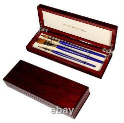 Daler Rowney Artists Sapphire Watercolour Paint Brush Set Luxury Wooden Gift Box