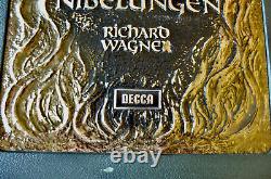 Decca Wagner Der Ring Des Nibelungen 22-lp Wooden Box Set Solti (1970) Ex++