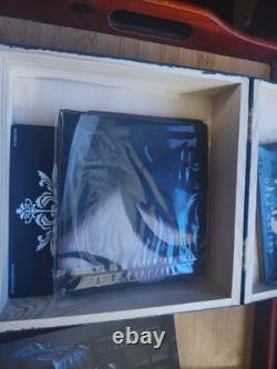 Delain Dark Waters Box Set And Signed Tour Card Wooden Box, Flag, 2 Cd Coasters