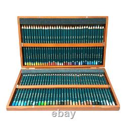 Derwent Artist 72 Coloured Pencils Wooden Box Gift Case Professional Quality Set