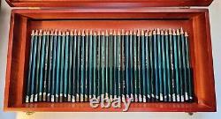 Derwent Artists Colour Pencils set of 120 in Wooden Presentation Box VGC