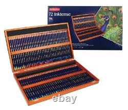 Derwent Inktense Watercolour Wooden Box Pencil Set 72 Count