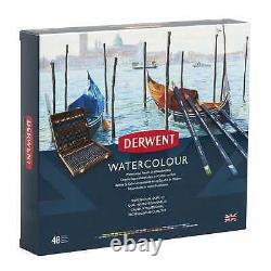 Derwent Watercolour 48 Wooden Box Set