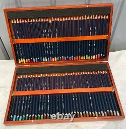 Derwent Watercolour Pencil Wooden Box storage case 72 Set professional pencils