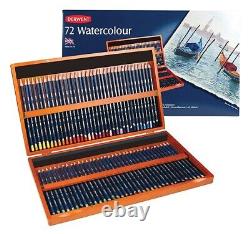 Derwent Watercolour Pencils 72 Colour Wooden Box Set