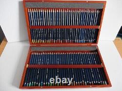 Derwent Watercolour Pencils set of 72 in Wooden Box VGC