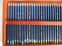 Derwent Watercolour Pencils set of 72 in Wooden Box VGC