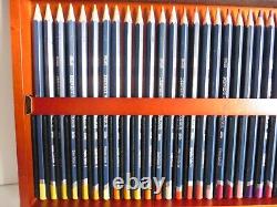 Derwent Watercolour Pencils set of 72 in Wooden Box VGC