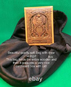 Devildom Deluxe Wooden Box Set by Ark Playing Cards, also with Devildom Coin