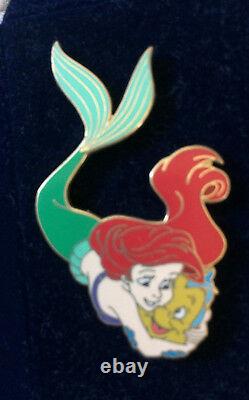 Disney Ariel Little Mermaid Wooden Boxed 5 Pin Set NIB