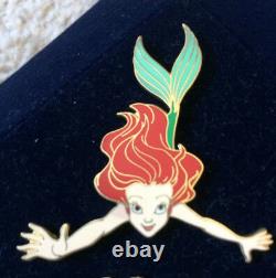 Disney Ariel Little Mermaid Wooden Boxed 5 Pin Set NIB