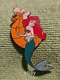 Disney DLR WDW Ariel Seahorse LE 1500 Pin The Little Mermaid Wooden Box Set 2004