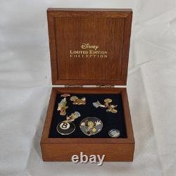 Disney Jiminy Cricket Limited Edition Pin Wooden Box Set Offical Trading 2003