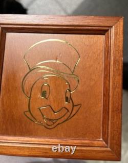 Disney Jiminy Cricket Limited Edition Pin Wooden Box Set Official Trading