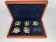 Disney Pins 2004 Olympics Goofy Gold Medals In Engraved Wooden Box Set Of 5