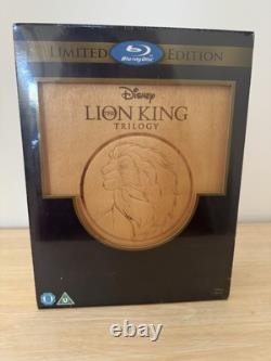 Disney The Lion King Trilogy Blu-ray Wooden Box Set UNOPENED