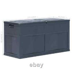 Durable Garden Storage Box 320 L Black Set New