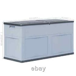 Durable Garden Storage Box 320 L Grey Black Set New