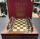 England Vs Scotland Handpainted Chess Set With Wooden Chessboard & Box. Mc 84414