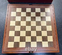 ENGLAND VS SCOTLAND Handpainted Chess Set with Wooden Chessboard & Box. MC 84414