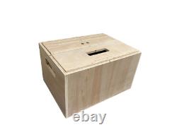 EVL Set of 4 Apple Boxes with Carrier Box for Studio, Film Set & Photography