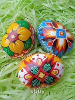 Easter eggs set of 6 in gift box wooden eggs hand painted eggs Easter decoration