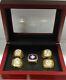 Edmonton Oilers Stanley Cup 5 Ring Set With Wooden Box. Gretzky Messier
