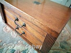 Empty Antique Wooden Wellington Type Cutlery Canteen Box Neat Size 12 settings