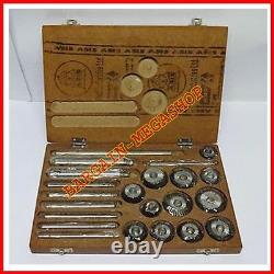 Engine Valve Seat Cutter Set 12 Pcs Cutter High Grade Carbon Steel Wooden Box