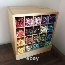 FELISSIMO 500 Colored Pencils complete stored wooden case box Stationery set