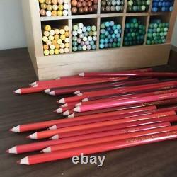 FELISSIMO 500 Colored Pencils complete stored wooden case box Stationery set
