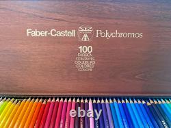 Faber-Castell Polychromos 100 set, wooden box, complete, 90%+ unused new £400+