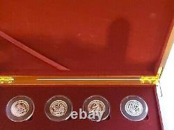 Full set of Gibraltar 2020 labour of Hercules £2 coins in wooden box #8 FROSTED