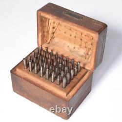 G BOLEY Complete Staking Set and 40 Punches Watch Repair Tools with Wooden Box