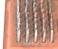 G. Boley Watch Repair Staking Set with 40 Punches and Wooden Box 3.99mm 4.00mm